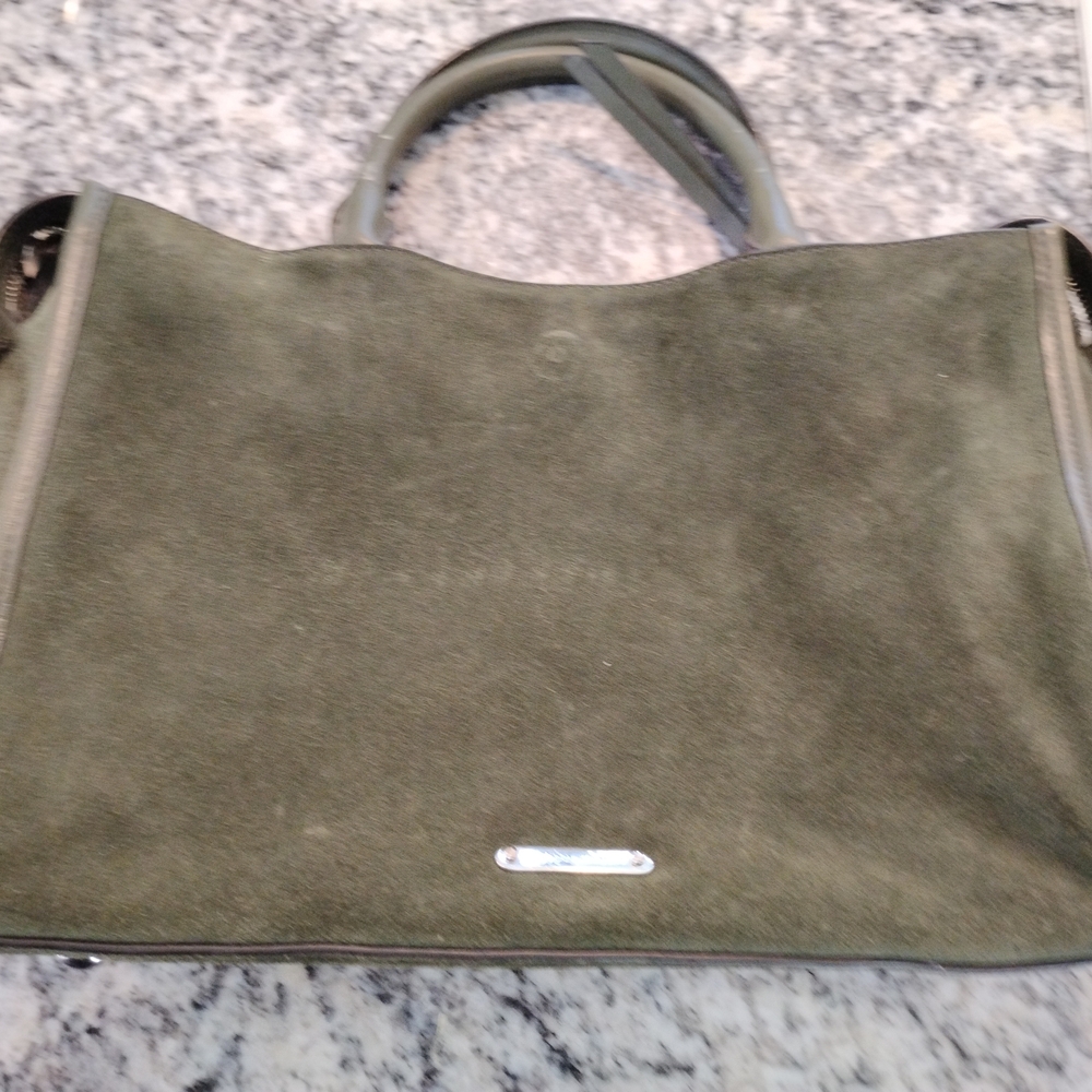 Rebecca Minkoff Green Suede Tote